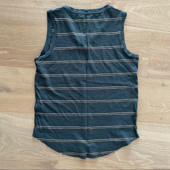 Madewell blue-gray tank with thin stripes - Picture 4 of 4